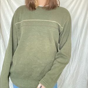 green knit long sleeve